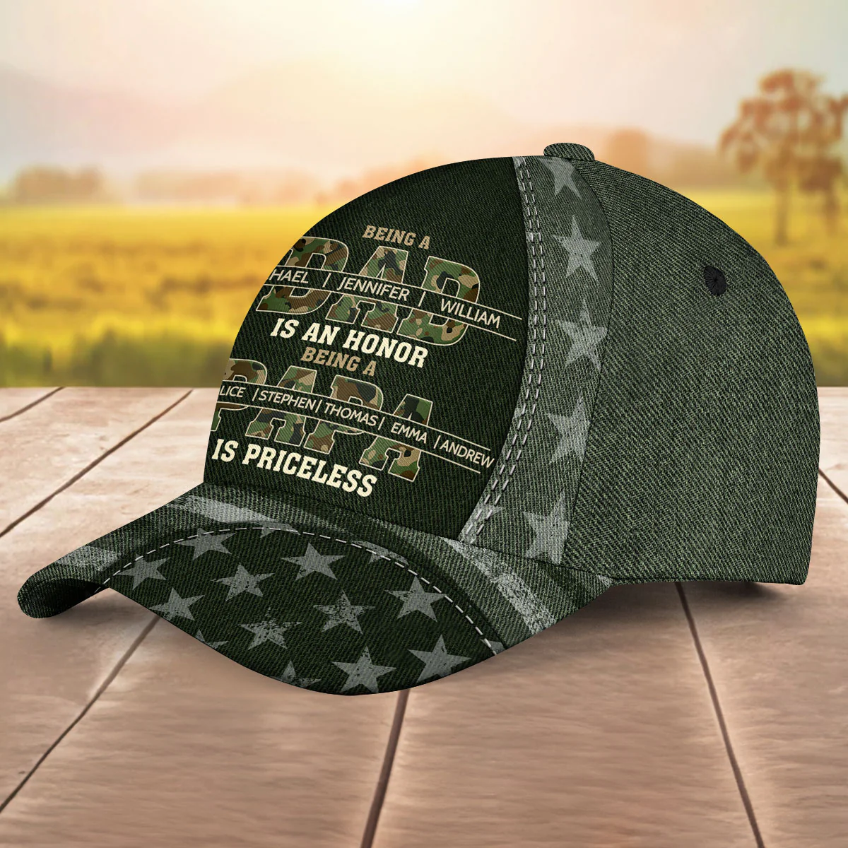 Being Priceless - Personalized Classic Cap - Image 4