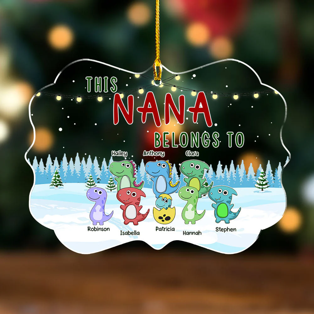 Belongs To - Personalized Custom Acrylic Ornament - Image 3