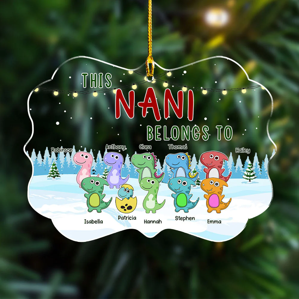 Belongs To - Personalized Custom Acrylic Ornament - Image 4