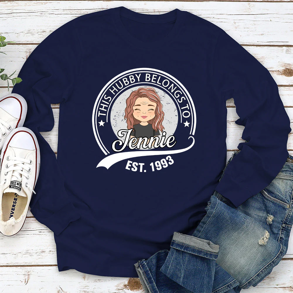 Belongs To - Personalized Custom Long Sleeve T-shirt - Image 2