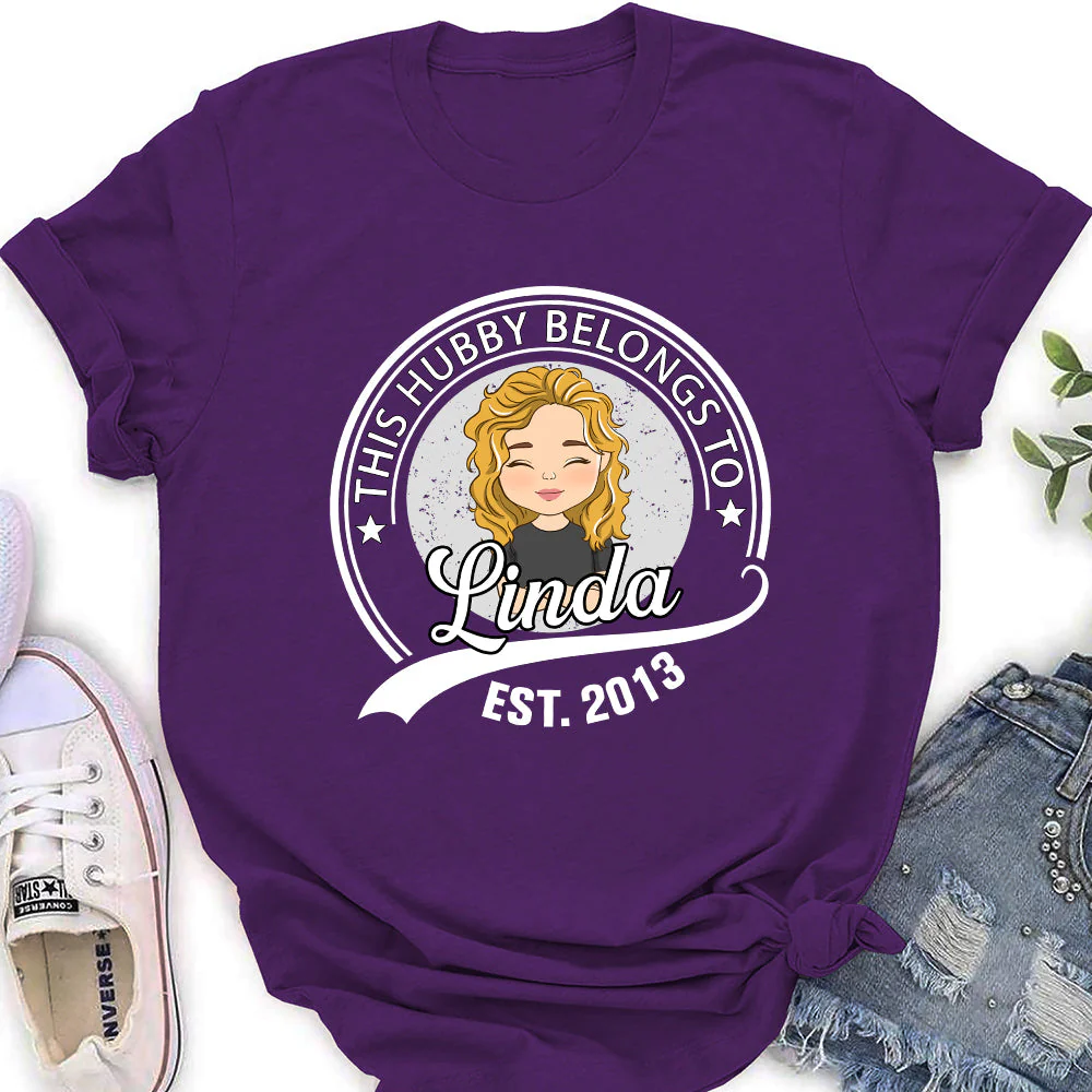 Belongs To - Personalized Custom Women's T-shirt - Image 5