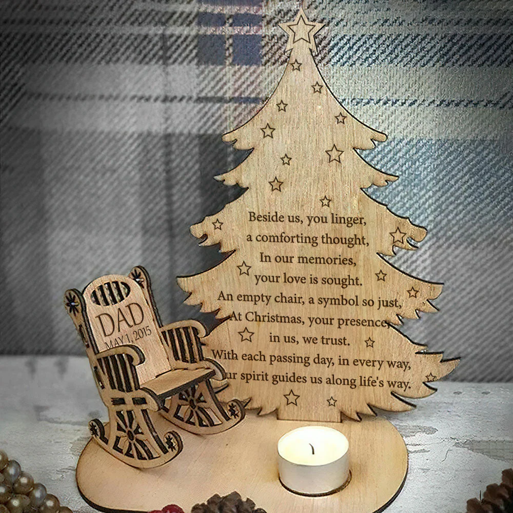 Beside Us - Personalized Custom Candle Holder - Image 4