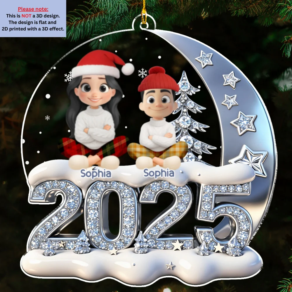 Beside You - Personalized Custom 3D Effect Acrylic Ornament - Image 7