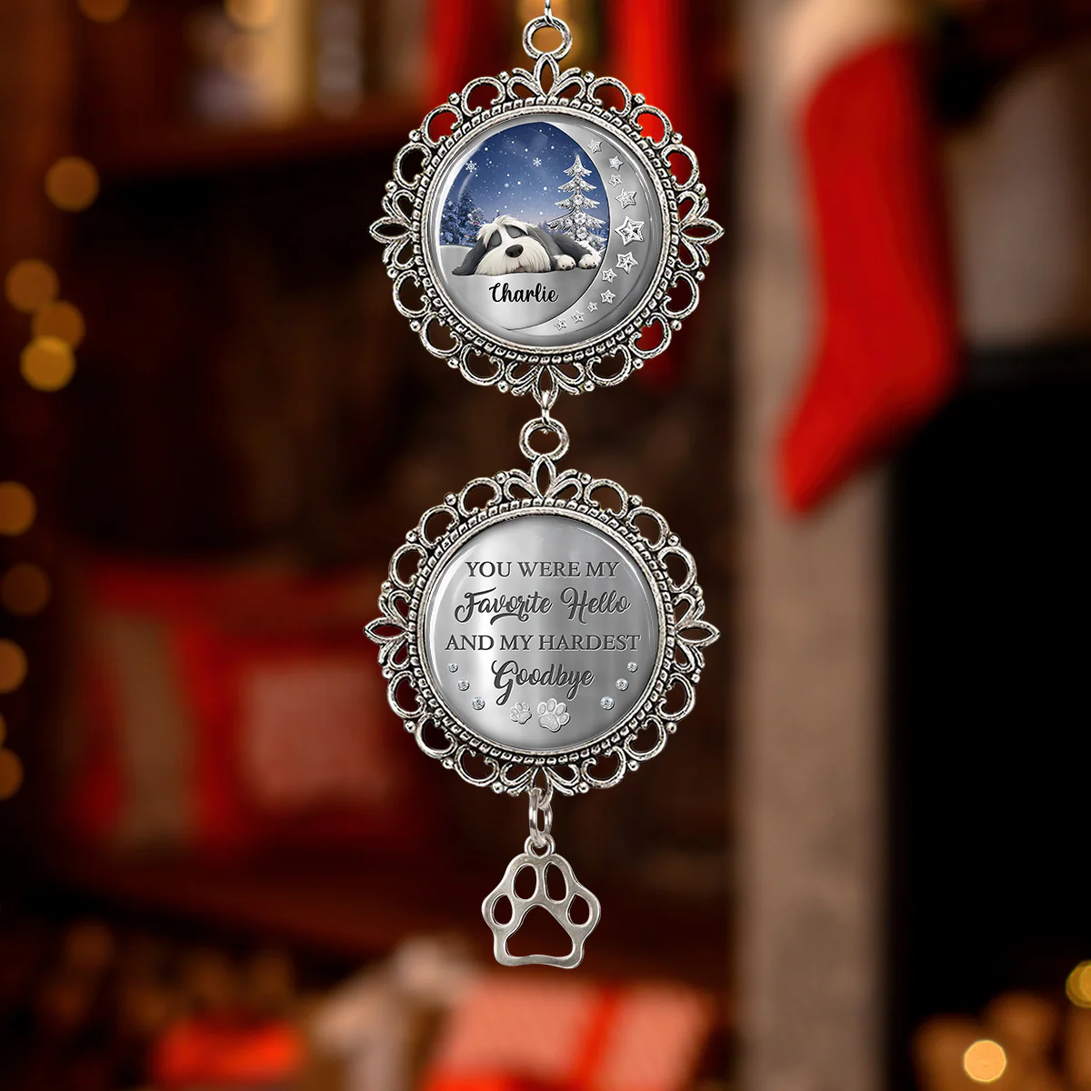 Beside You - Personalized Custom Charming Ornament