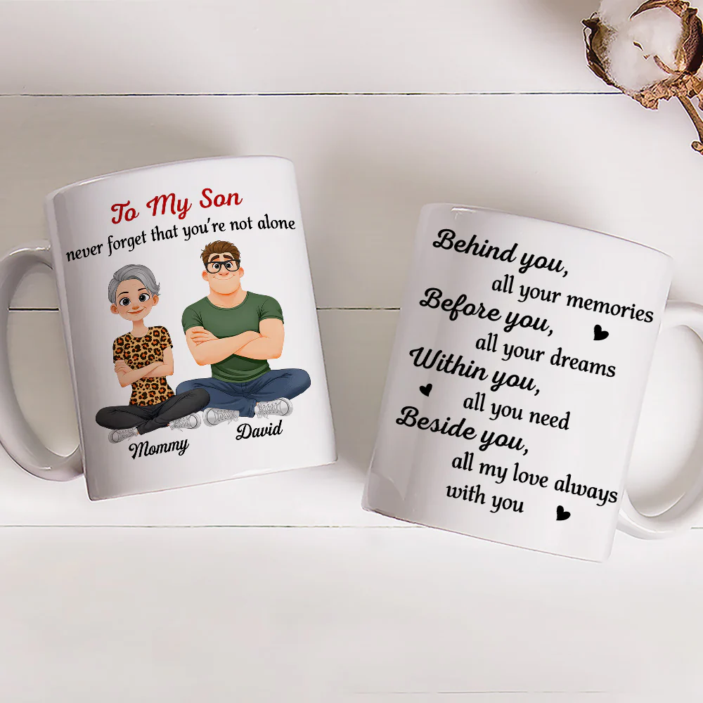 Beside You - Personalized Custom Coffee Mug - Image 3