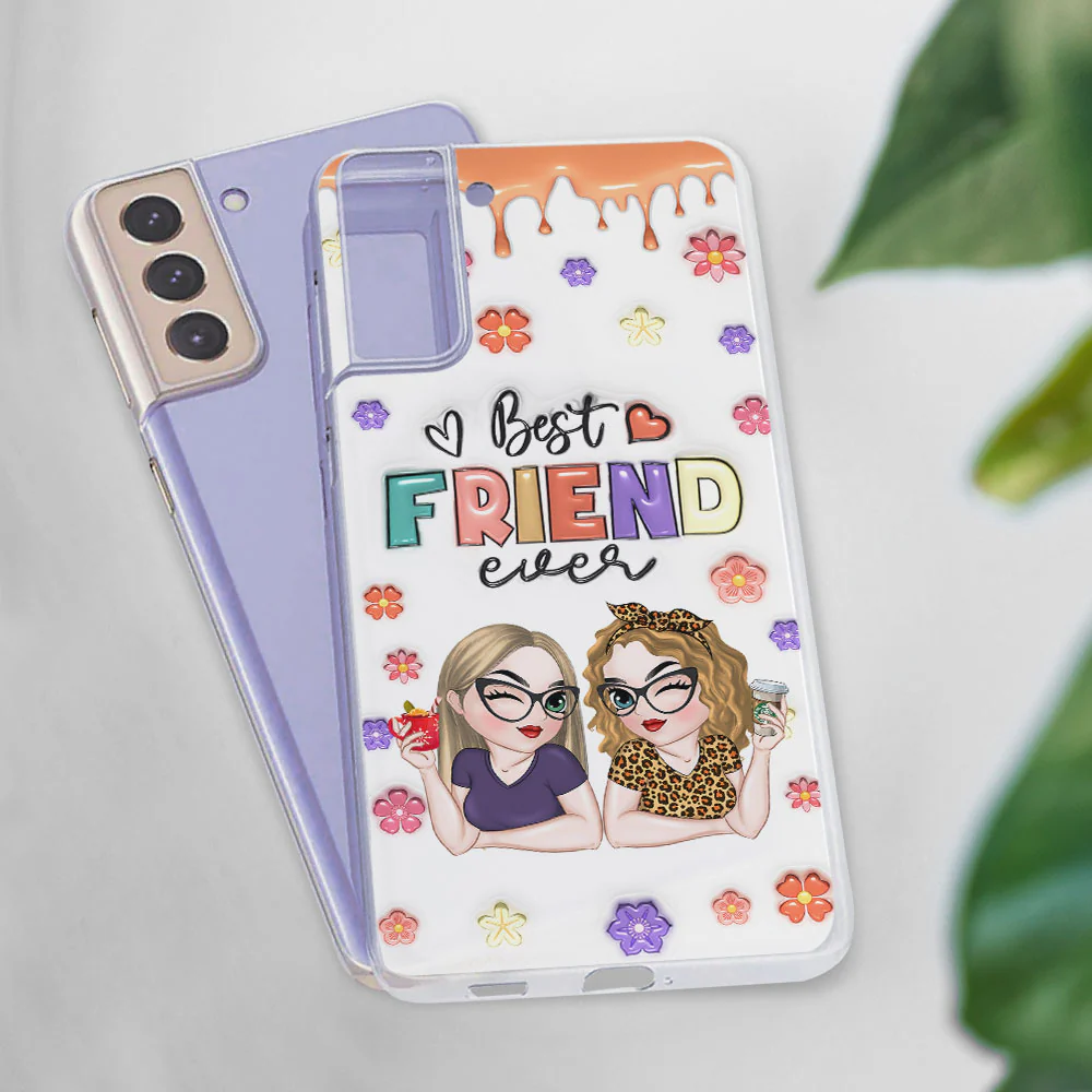 Best Bestie Ever - Personalized Custom 3D Inflated Effect Phone Case - Image 26