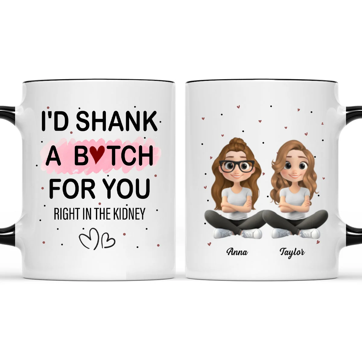 Best Besties - Personalized Custom Accent Mug - Image 5