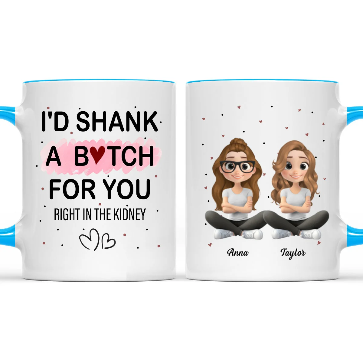 Best Besties - Personalized Custom Accent Mug - Image 6