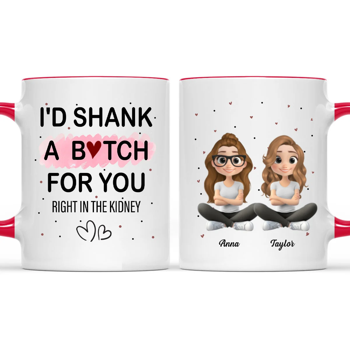 Best Besties - Personalized Custom Accent Mug - Image 8