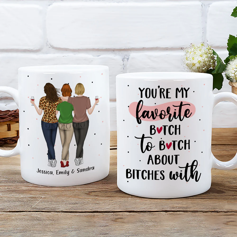 Best Besties - Personalized Custom Coffee Mug - Image 3
