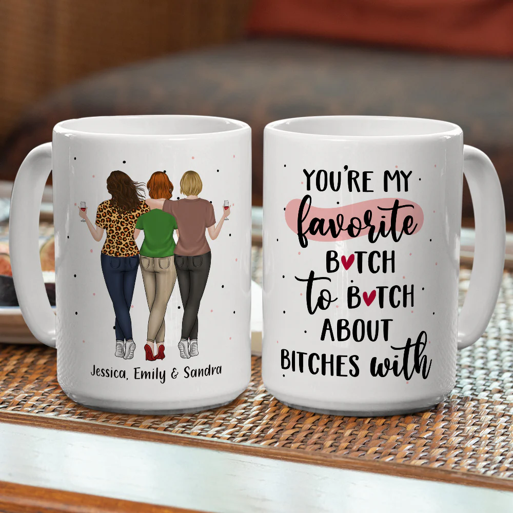 Best Besties - Personalized Custom Coffee Mug - Image 6