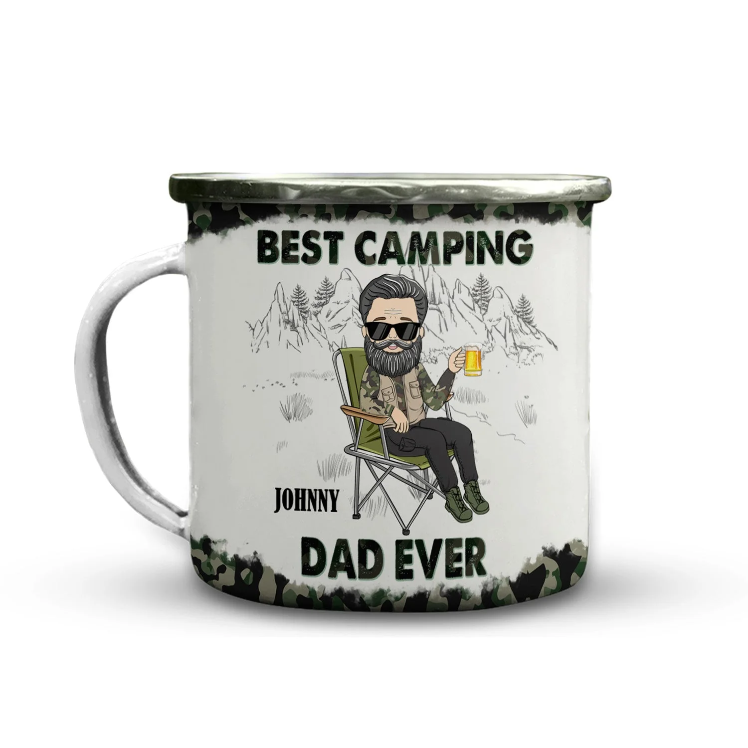 Best Camping Dad Ever - Personalized Custom Campfire Mug