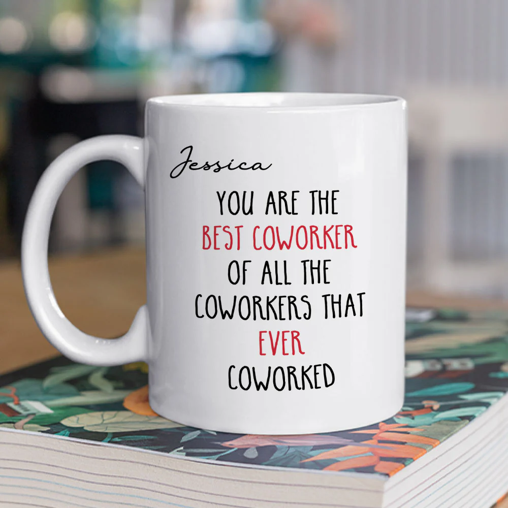 Best Coworker Ever - Personalized Custom Coffee Mug - Image 2