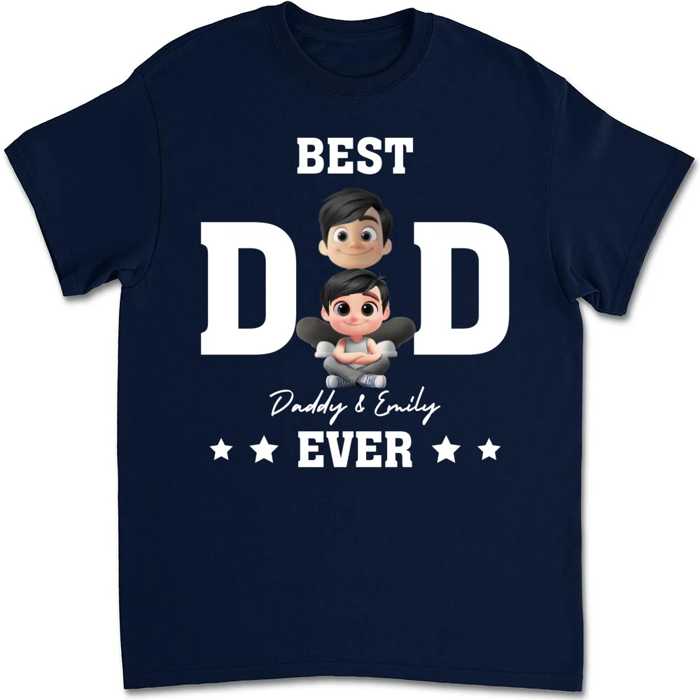 Best Dad And Awesome Kid - Personalized Custom Shirt - Image 11