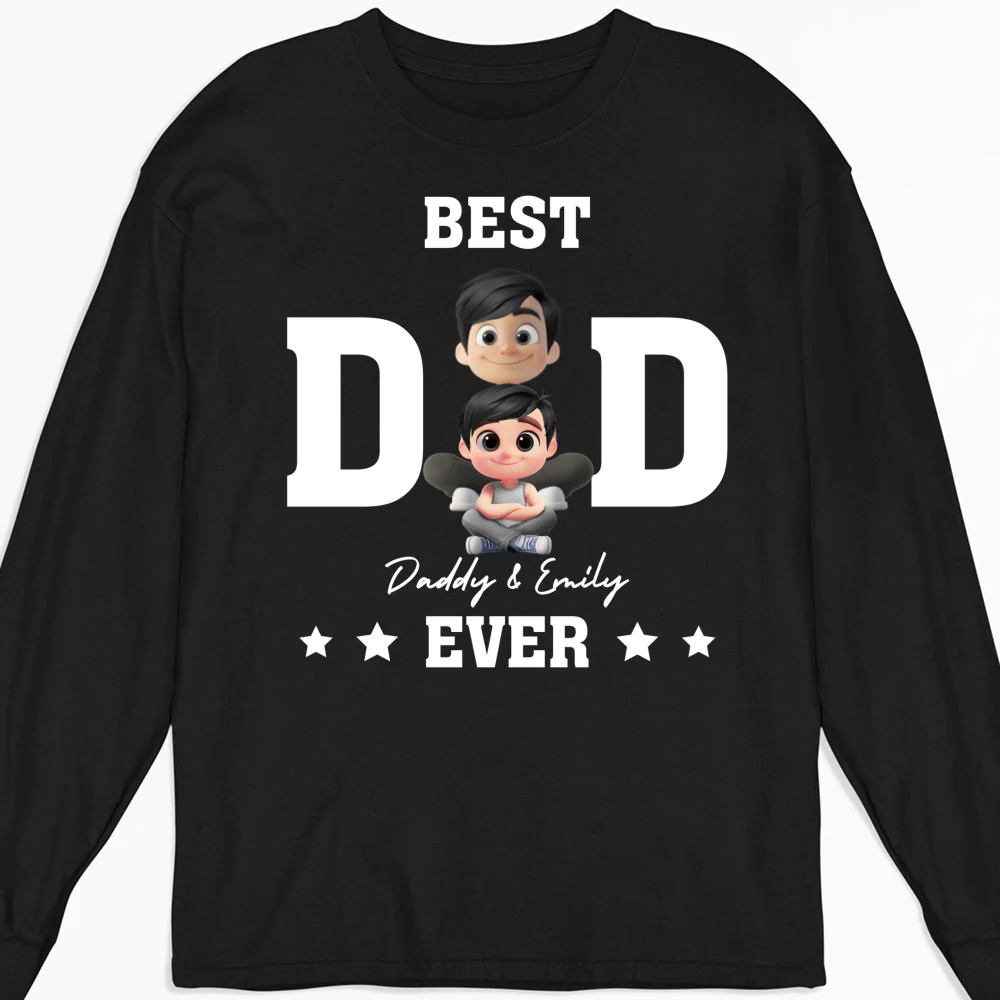 Best Dad And Awesome Kid - Personalized Custom Shirt - Image 12