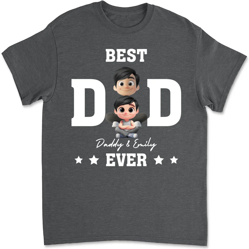 Best Dad And Awesome Kid - Personalized Custom Shirt - Image 9