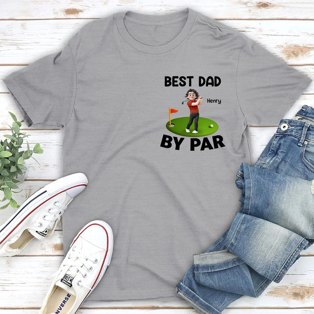 Best Dad And Kid By Par - Personalized Custom T-shirt And Onesie - Image 5