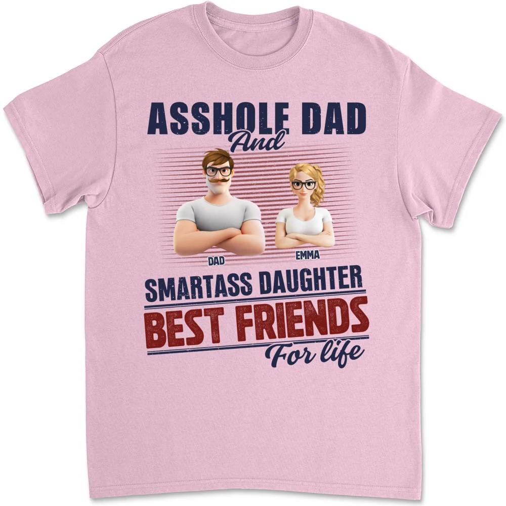 Best Dad And Smart Daughter - Personalized Custom Shirt - Image 10