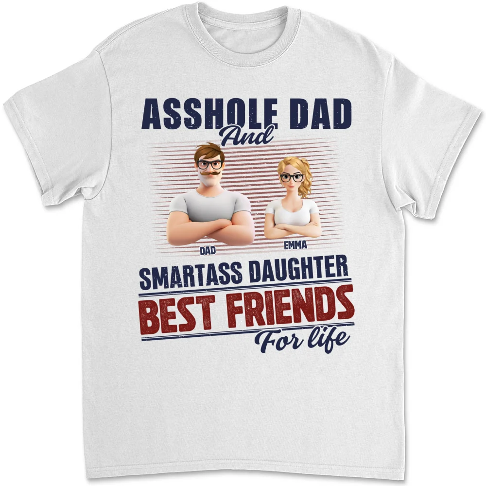 Best Dad And Smart Daughter - Personalized Custom Shirt - Image 7