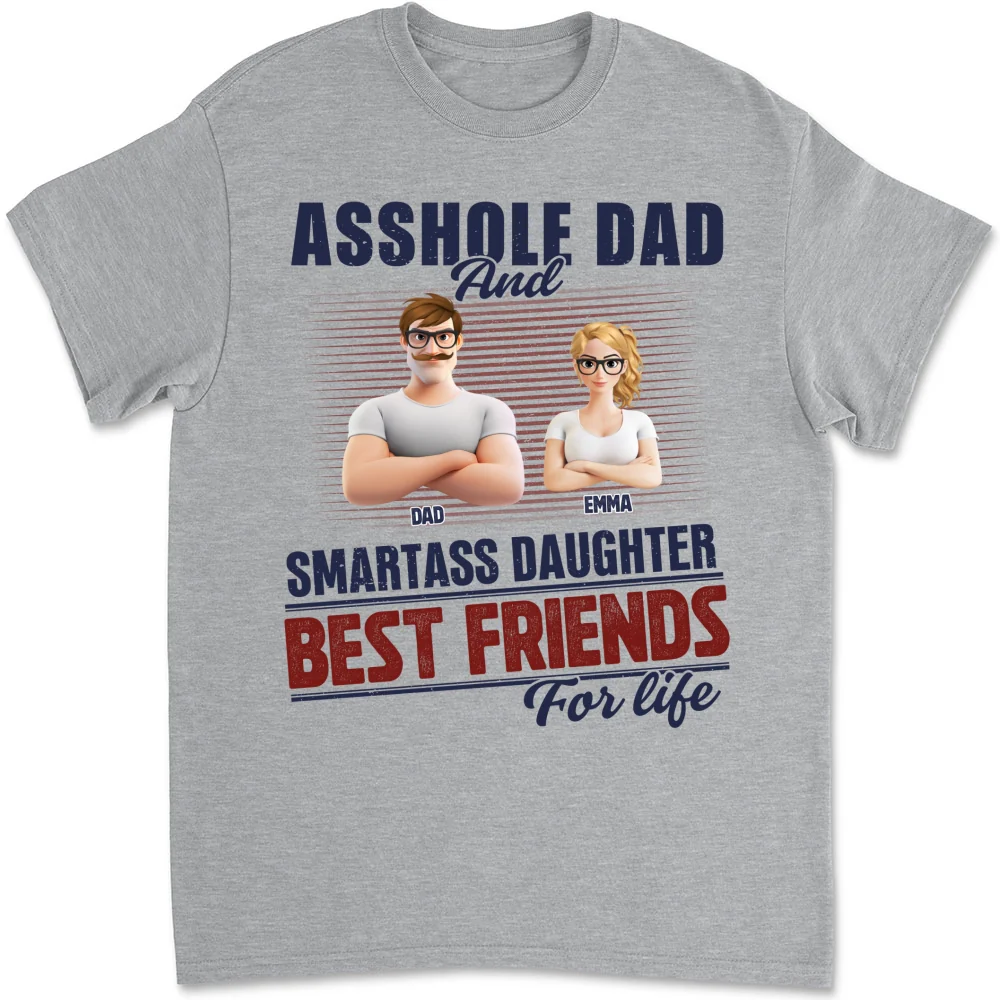Best Dad And Smart Daughter - Personalized Custom Shirt - Image 8