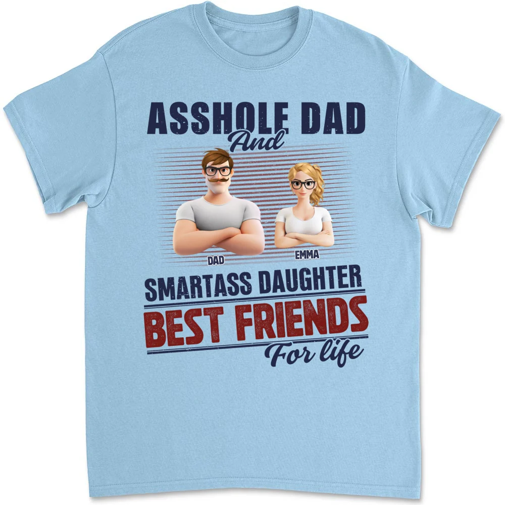 Best Dad And Smart Daughter - Personalized Custom Shirt - Image 9