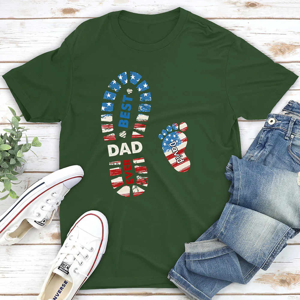 Best Dad Ever 2 - Personalized Custom Shirt - Image 5