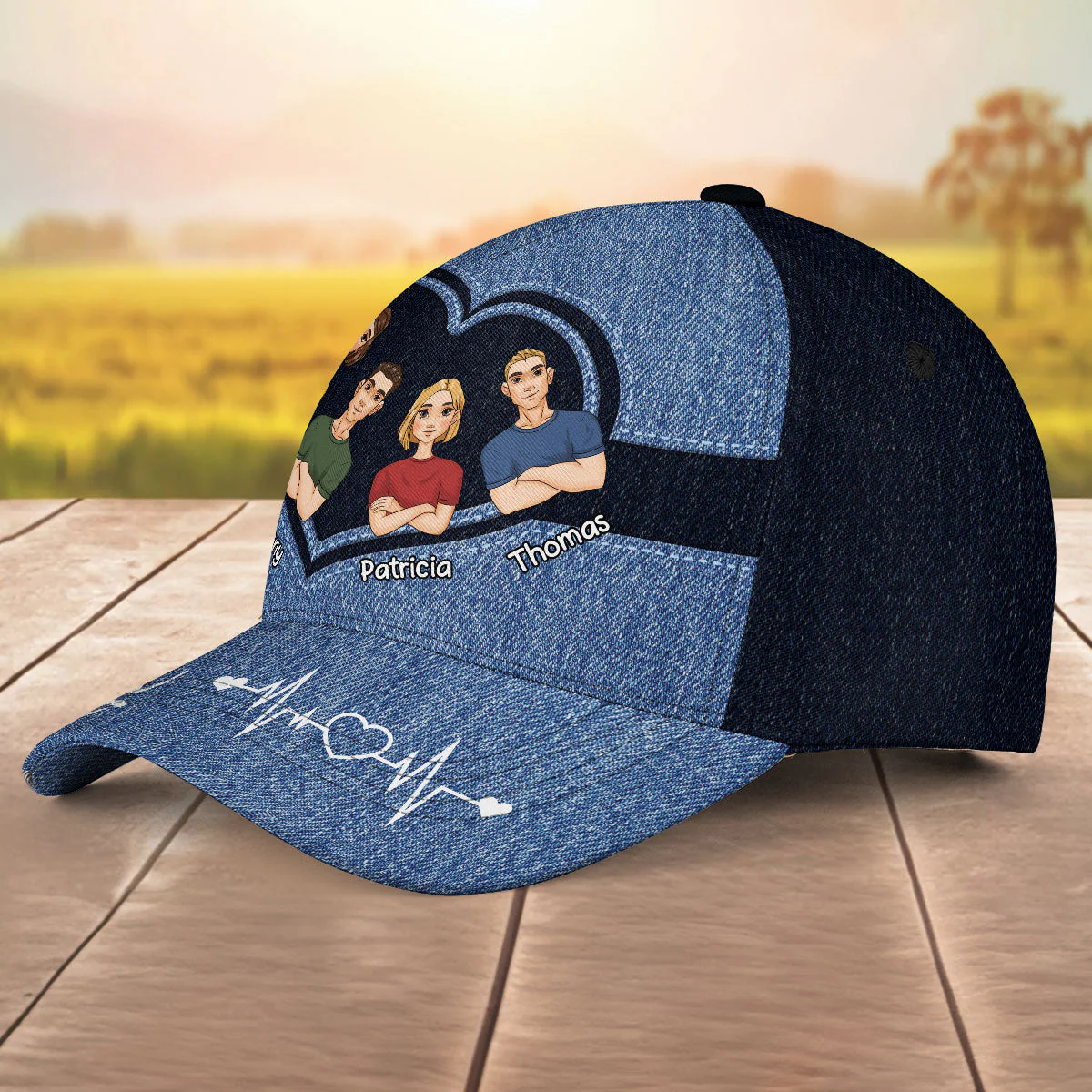 Best Dad Ever Happy Fathers Day - Personalized Classic Cap - Image 4