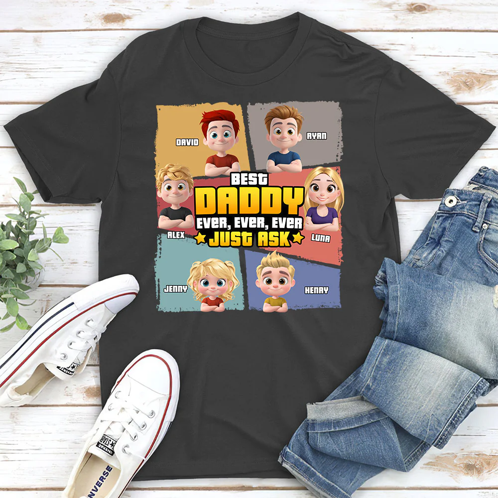 Best Dad Ever Just Ask - Personalized Custom Shirt - Image 2