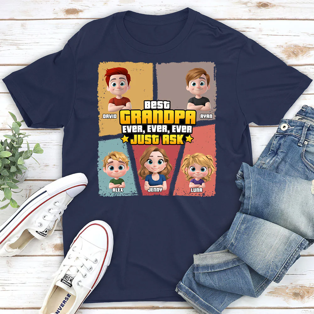 Best Dad Ever Just Ask - Personalized Custom Shirt - Image 4