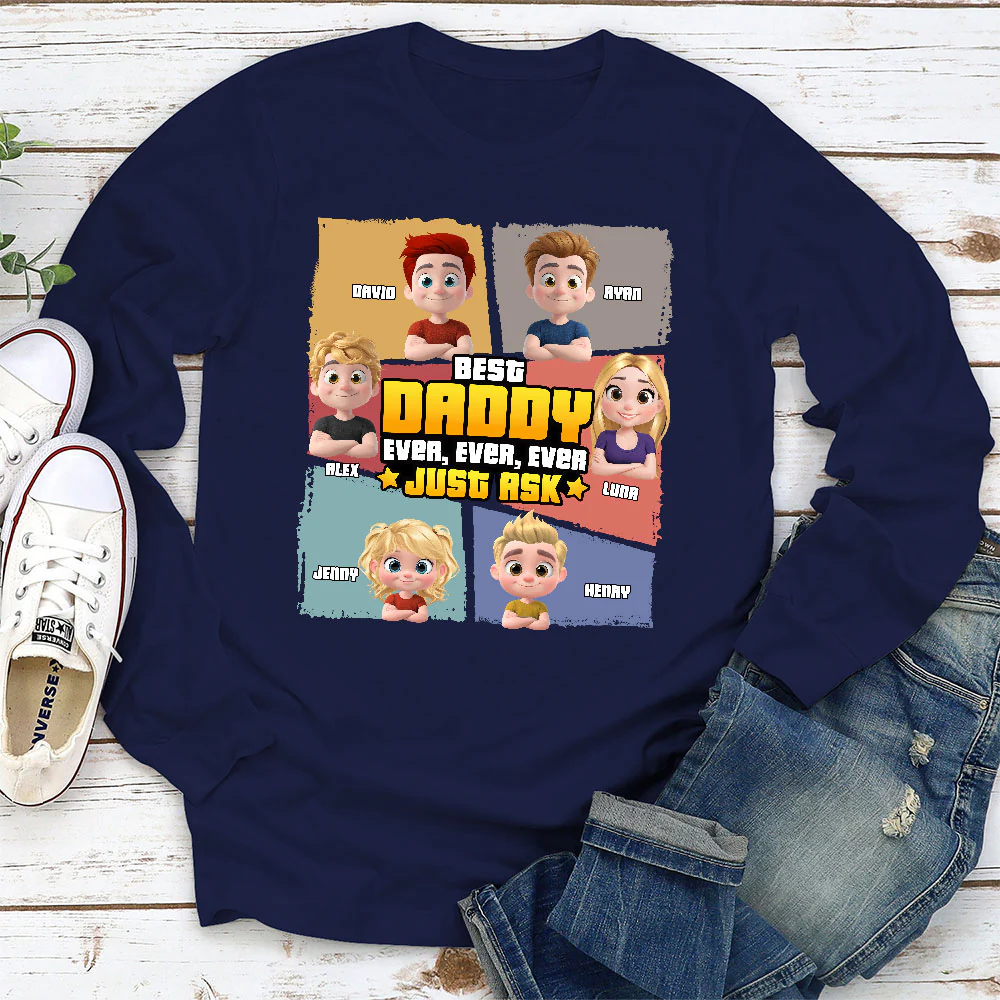Best Dad Ever Just Ask - Personalized Custom Shirt - Image 7