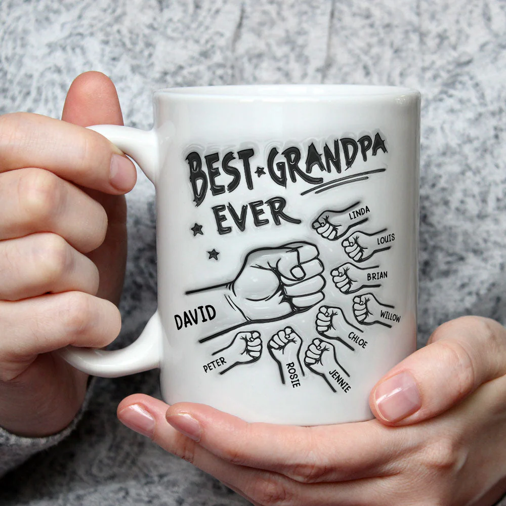 Best Dad Ever - Personalized Custom 3D Inflated Effect Mug - Image 4