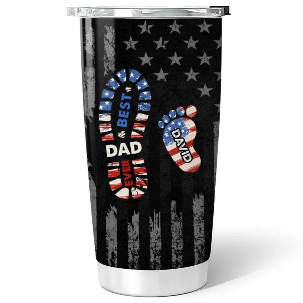Best Dad Ever - Personalized Custom Tumbler - Image 5
