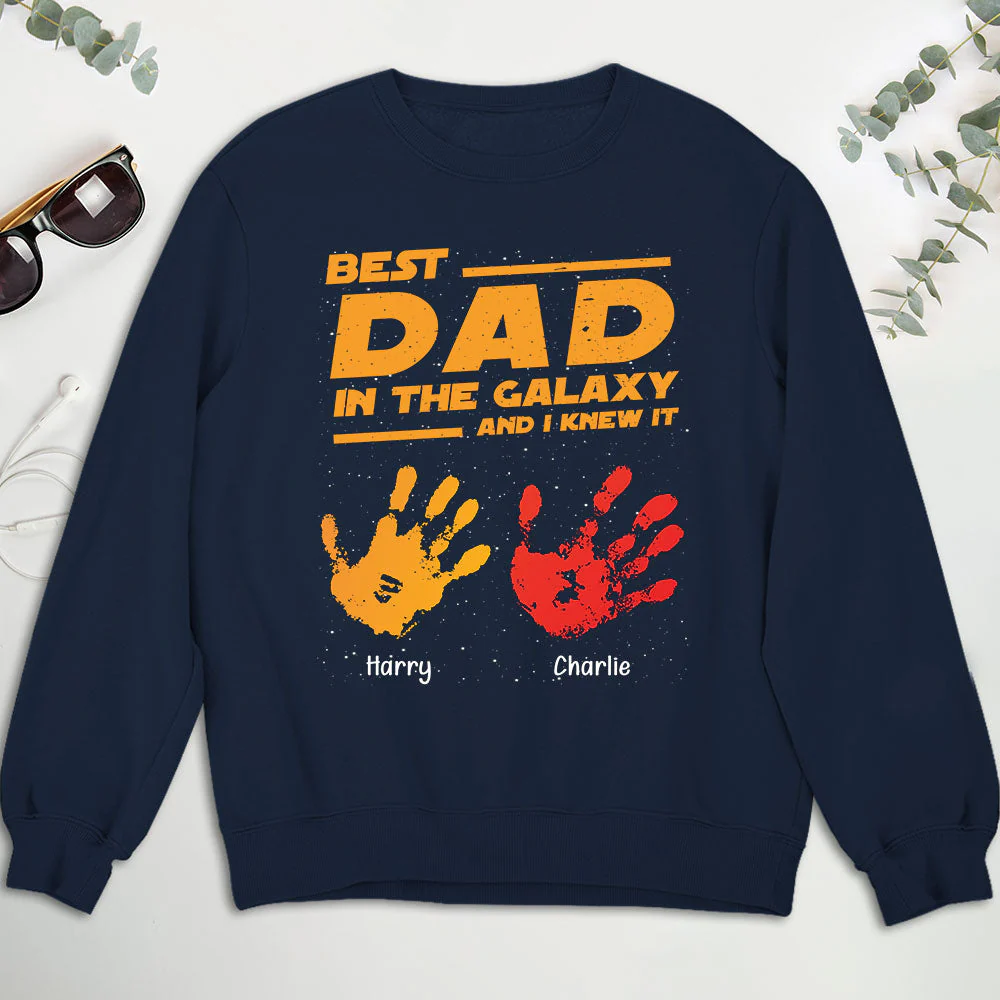 Best Dad In The Galaxy - Personalized Custom Shirt - Image 4