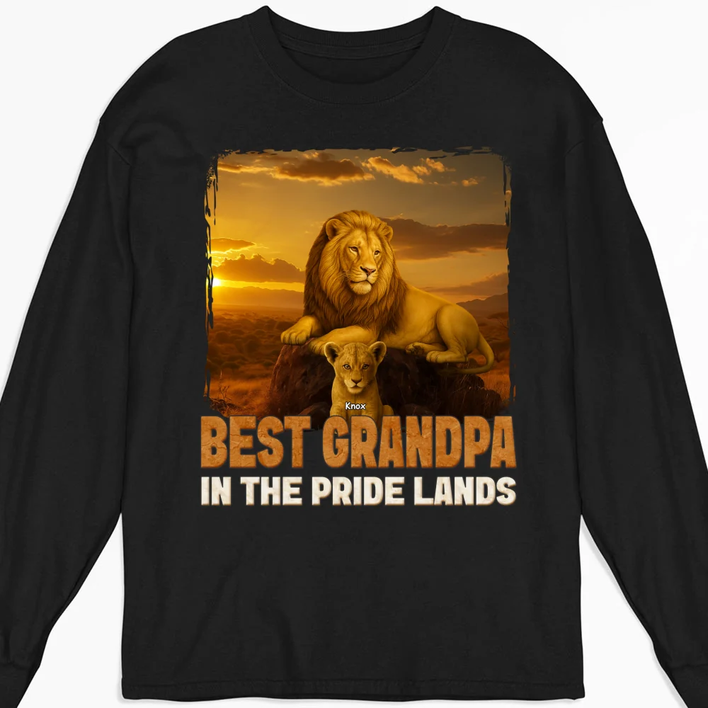 Best Dad In The Pride Lands - Personalized Custom Shirt - Image 10