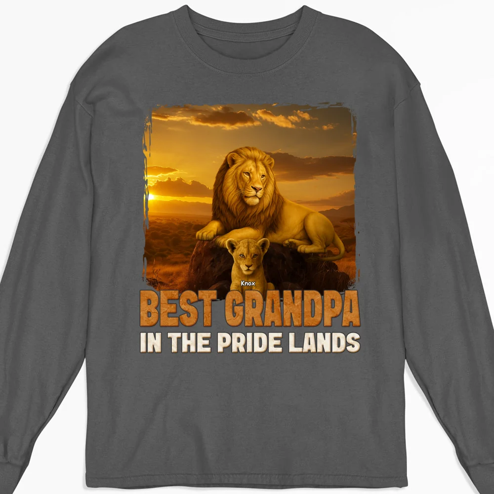 Best Dad In The Pride Lands - Personalized Custom Shirt - Image 11