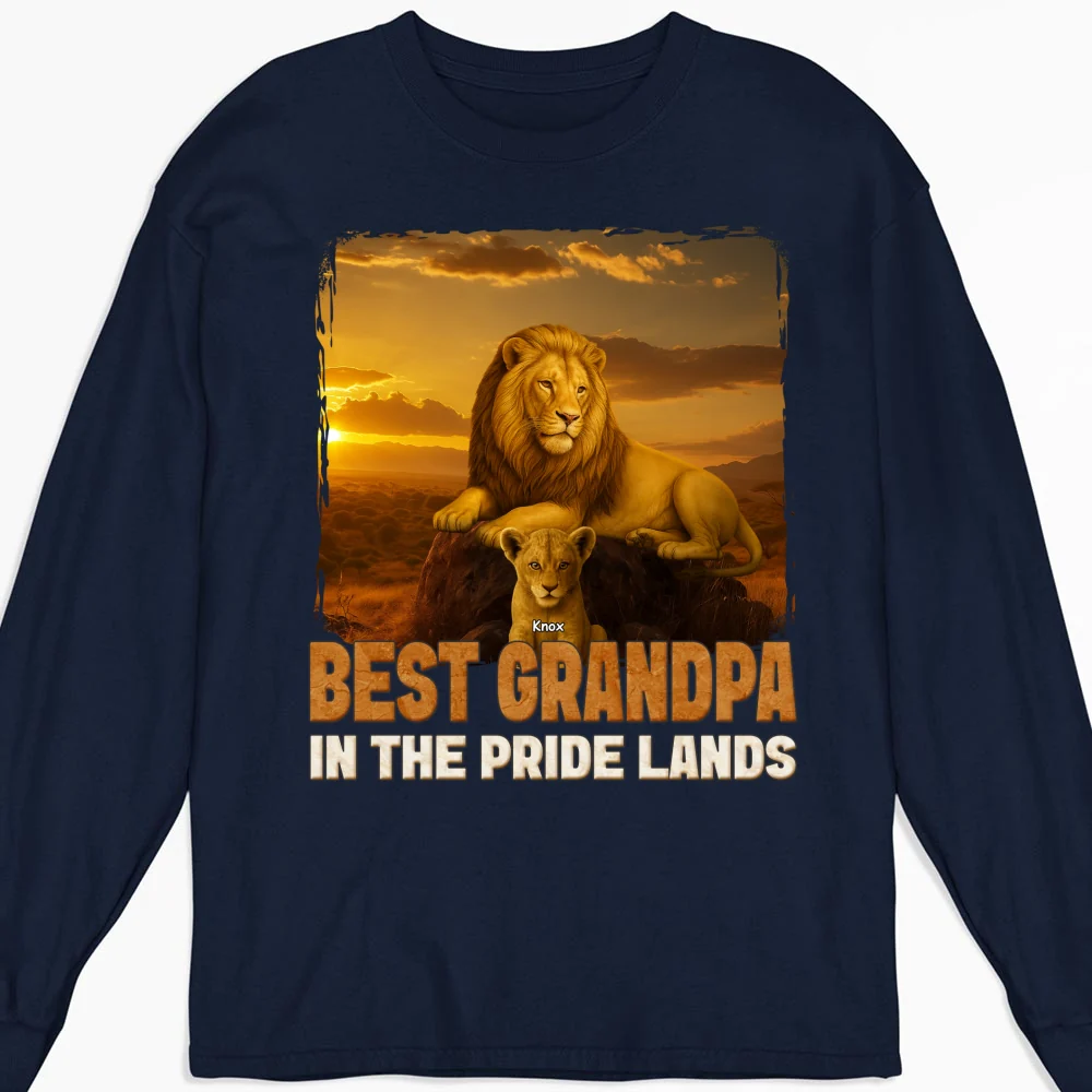Best Dad In The Pride Lands - Personalized Custom Shirt - Image 12