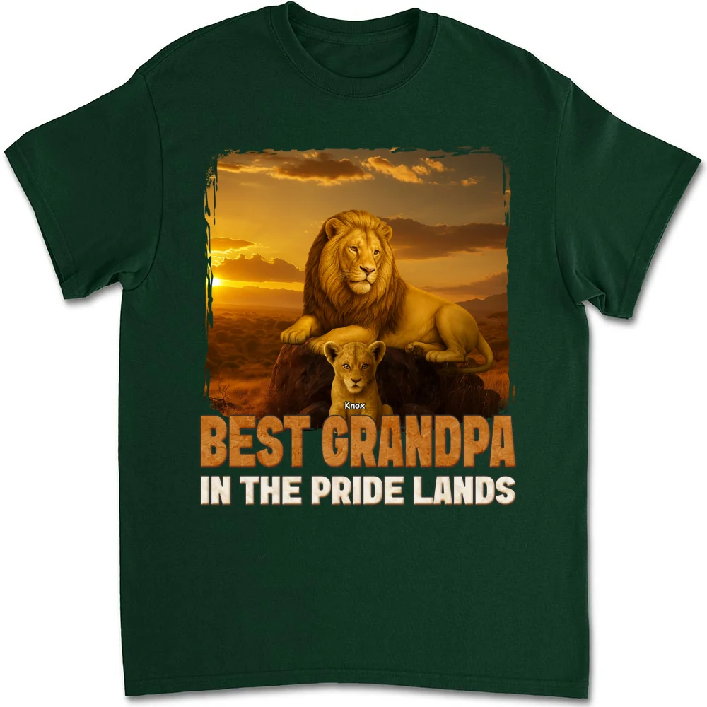Best Dad In The Pride Lands - Personalized Custom Shirt - Image 8