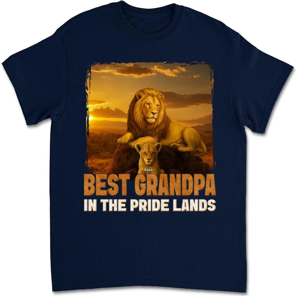 Best Dad In The Pride Lands - Personalized Custom Shirt - Image 9