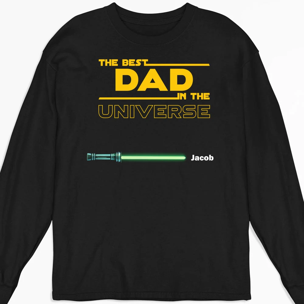 Best Dad In The Universe - Personalized Custom Shirt - Image 14