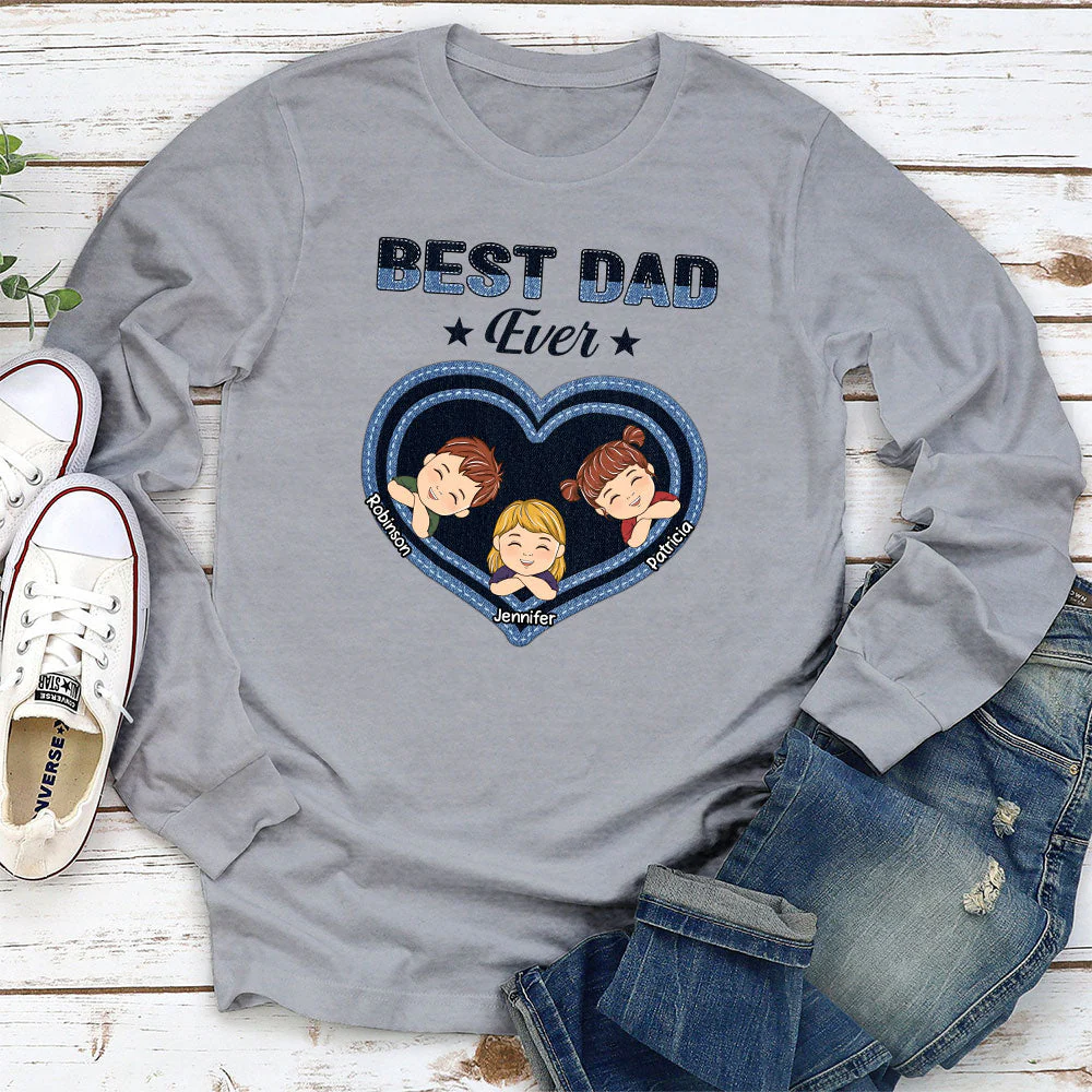 Best Dad Papa Ever - Personalized Custom Shirt - Image 4