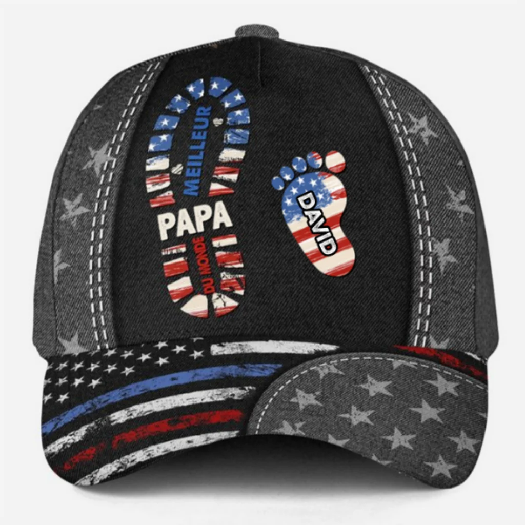 Best Dad - Personalized Custom Classic Cap - Image 7