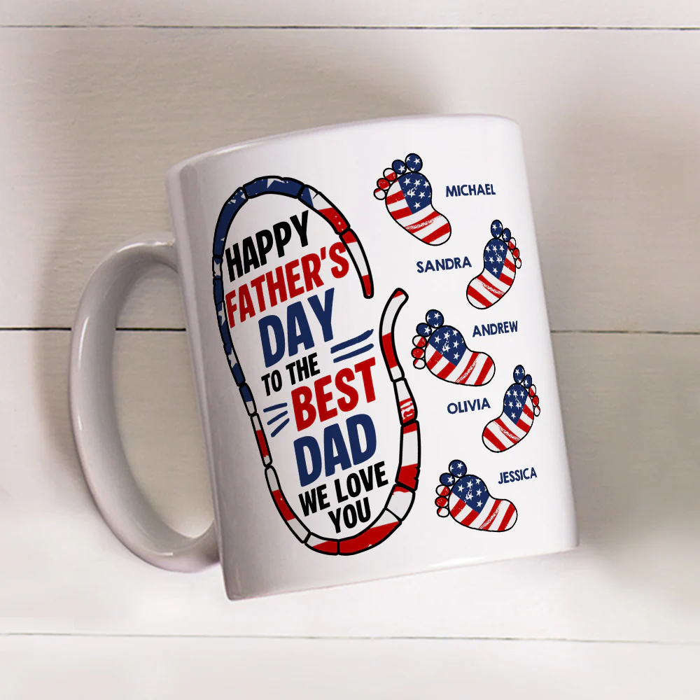 Best Dad We Love You - Personalized Custom Coffee Mug - Image 2
