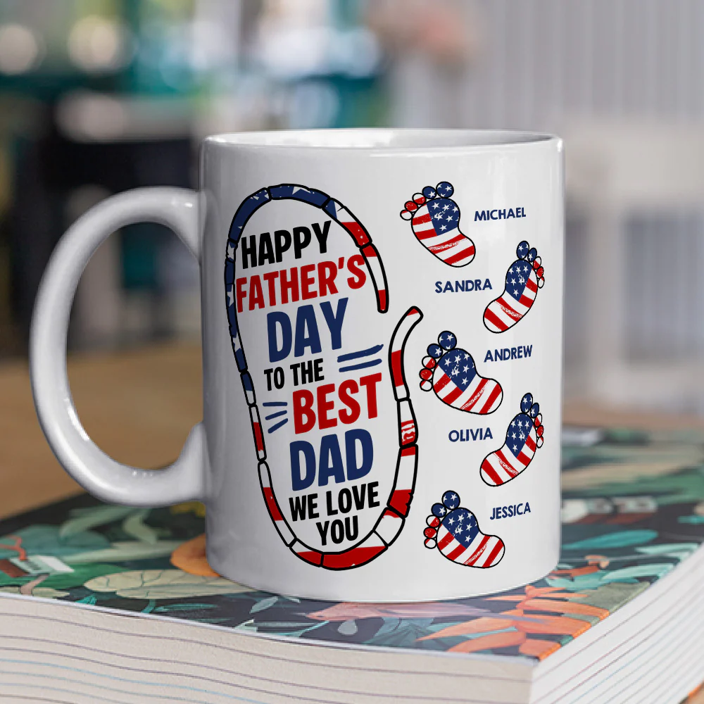 Best Dad We Love You - Personalized Custom Coffee Mug - Image 4