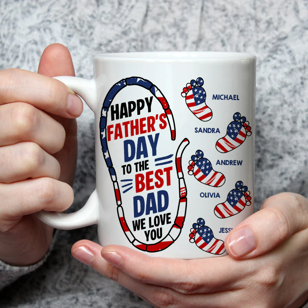 Best Dad We Love You - Personalized Custom Coffee Mug - Image 5