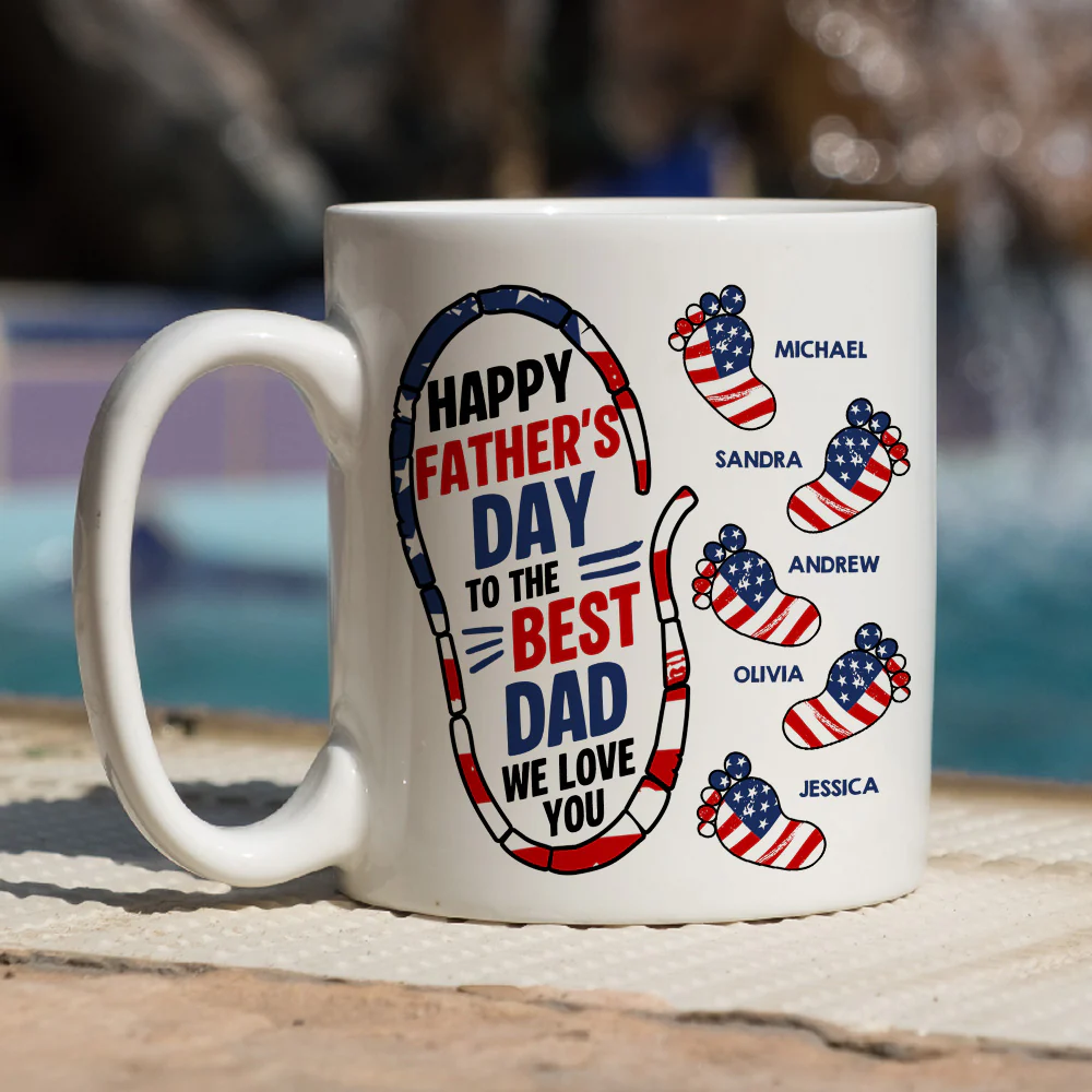 Best Dad We Love You - Personalized Custom Coffee Mug - Image 7
