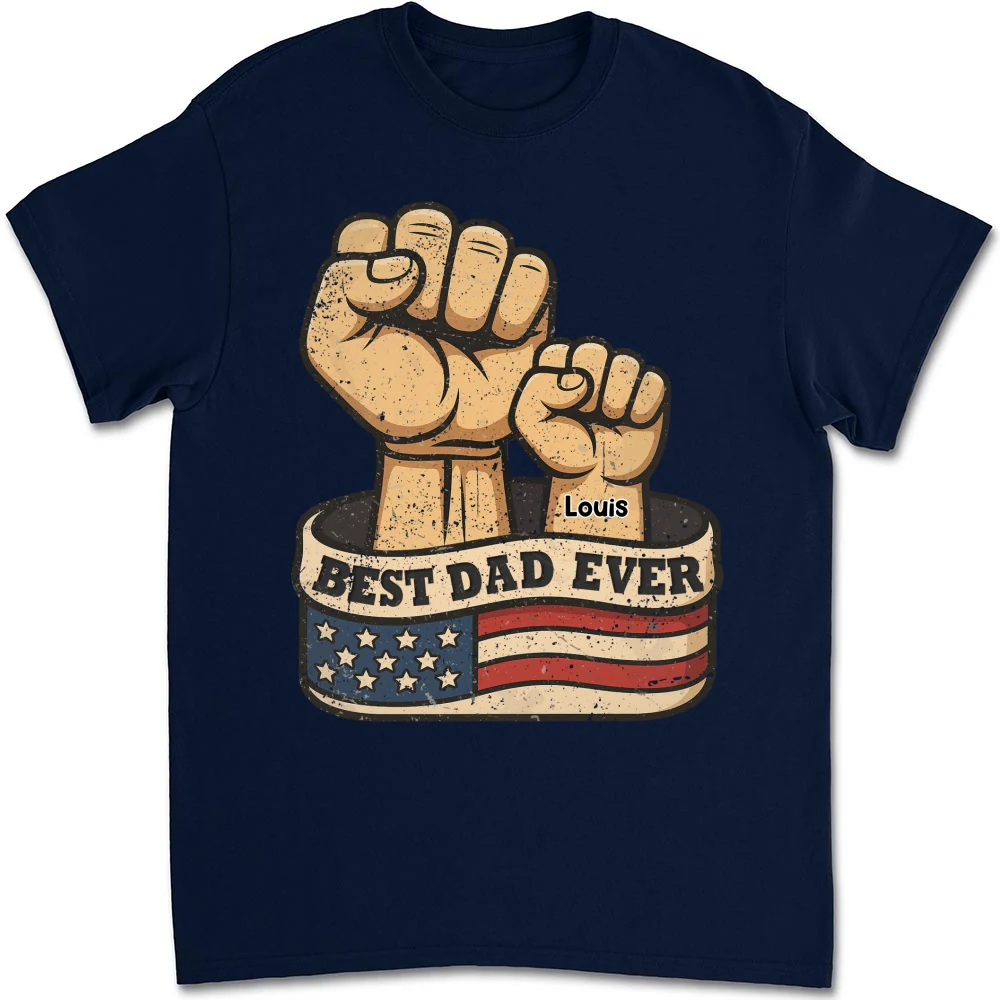 Best Daddy Ever - Personalized Custom Shirt - Image 13