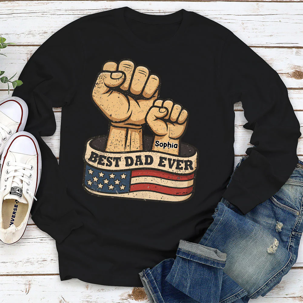 Best Daddy Ever - Personalized Custom Shirt - Image 7