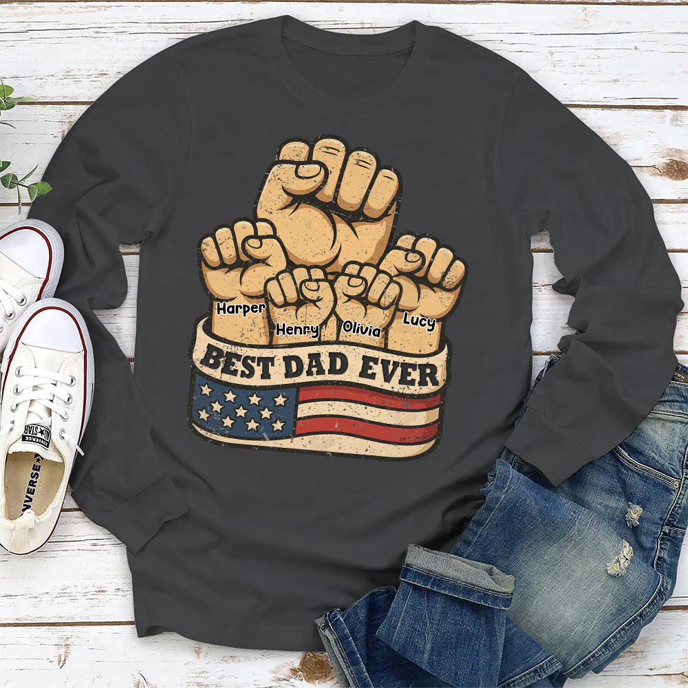 Best Daddy Ever - Personalized Custom Shirt - Image 8