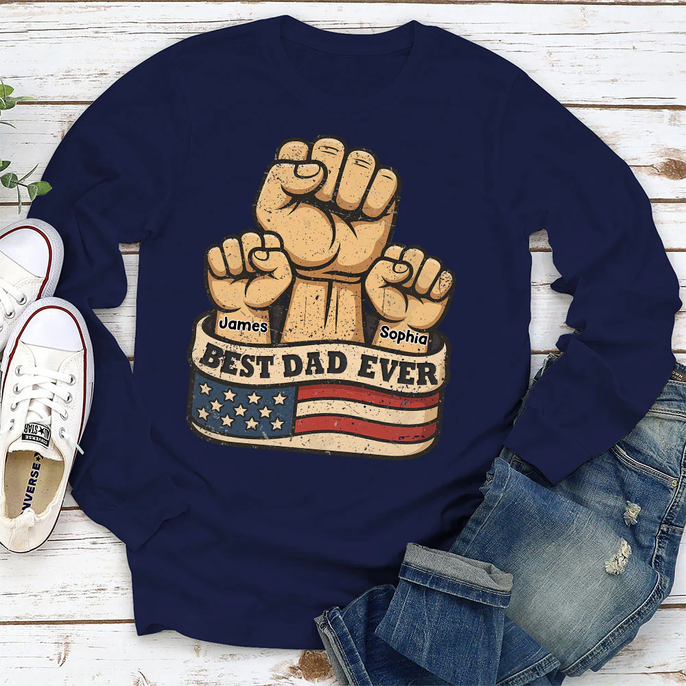 Best Daddy Ever - Personalized Custom Shirt - Image 9