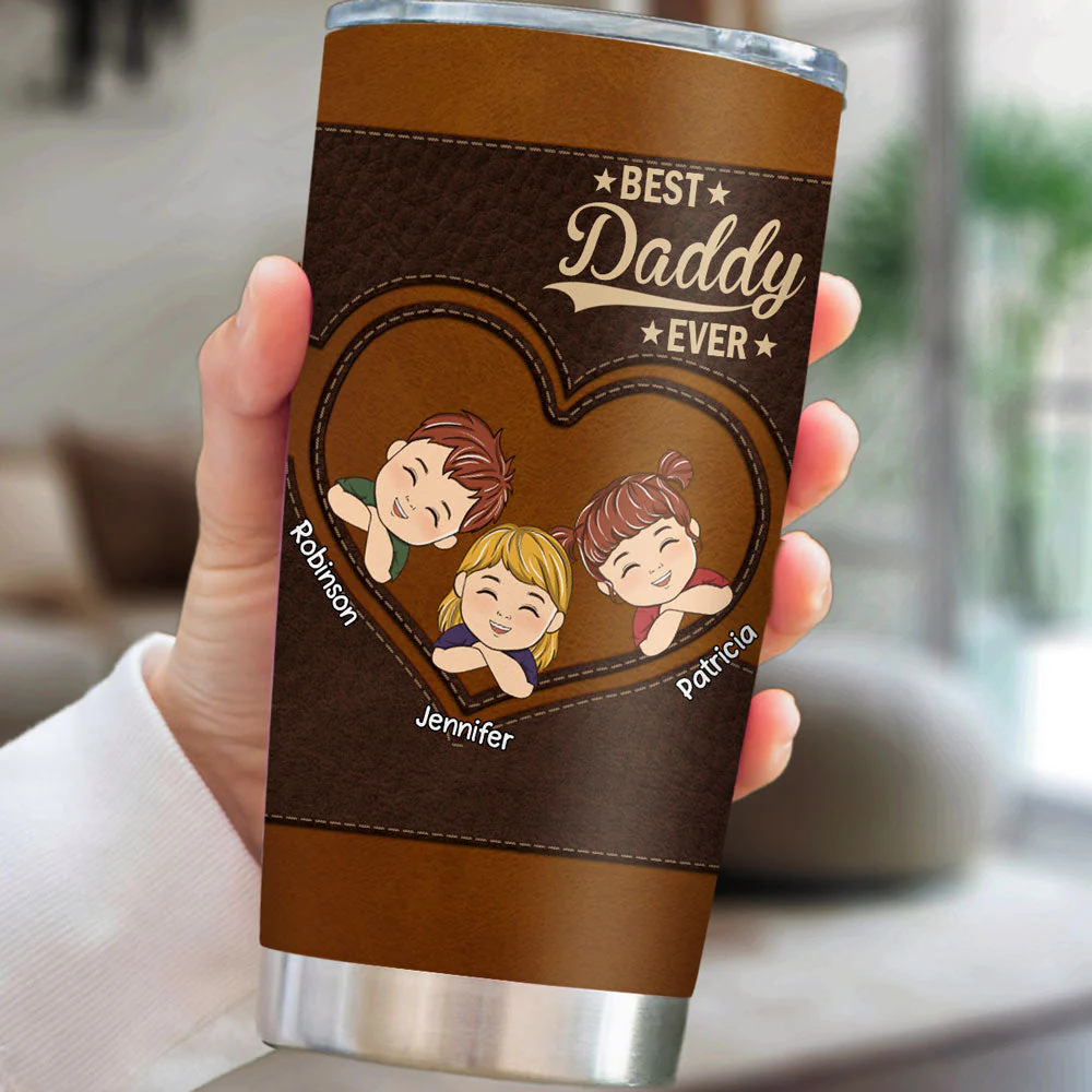 Best Daddy Ever - Personalized Custom Tumbler - Image 4